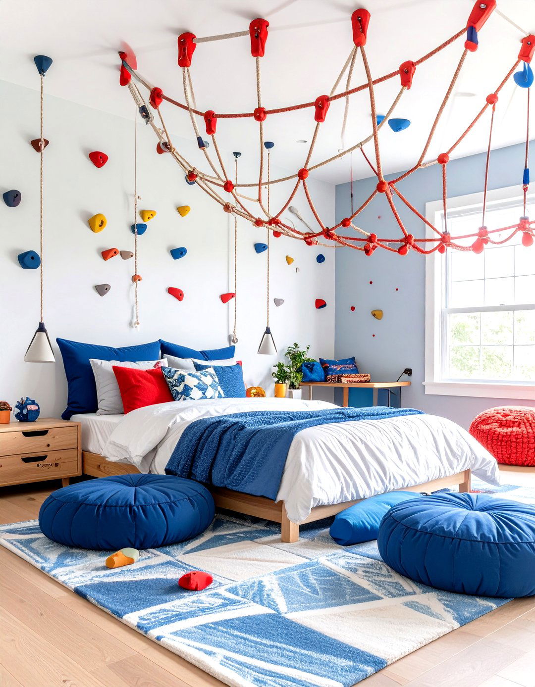 Web Slinging Action Room - 24 Spiderman Room Decor Ideas