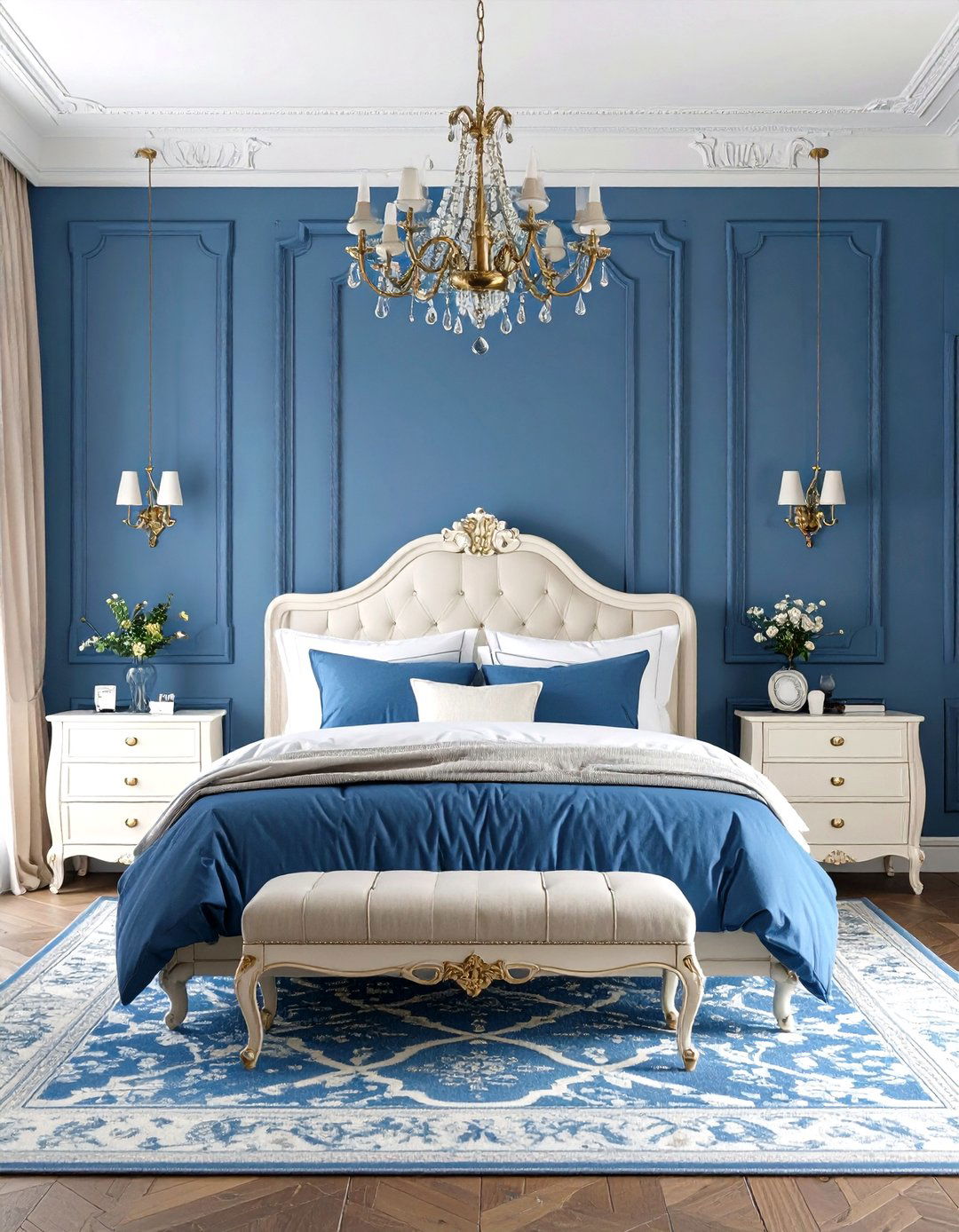 Wedgwood Blue Classic Refinement - 24 Moody Blue Bedroom Ideas
