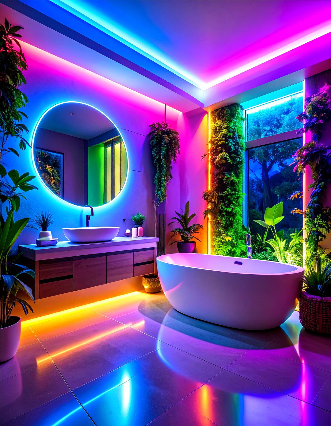 Wellness Focused Circadian Rhythm Lighting for Health Benefits - 24 Shower Lighting Ideas
