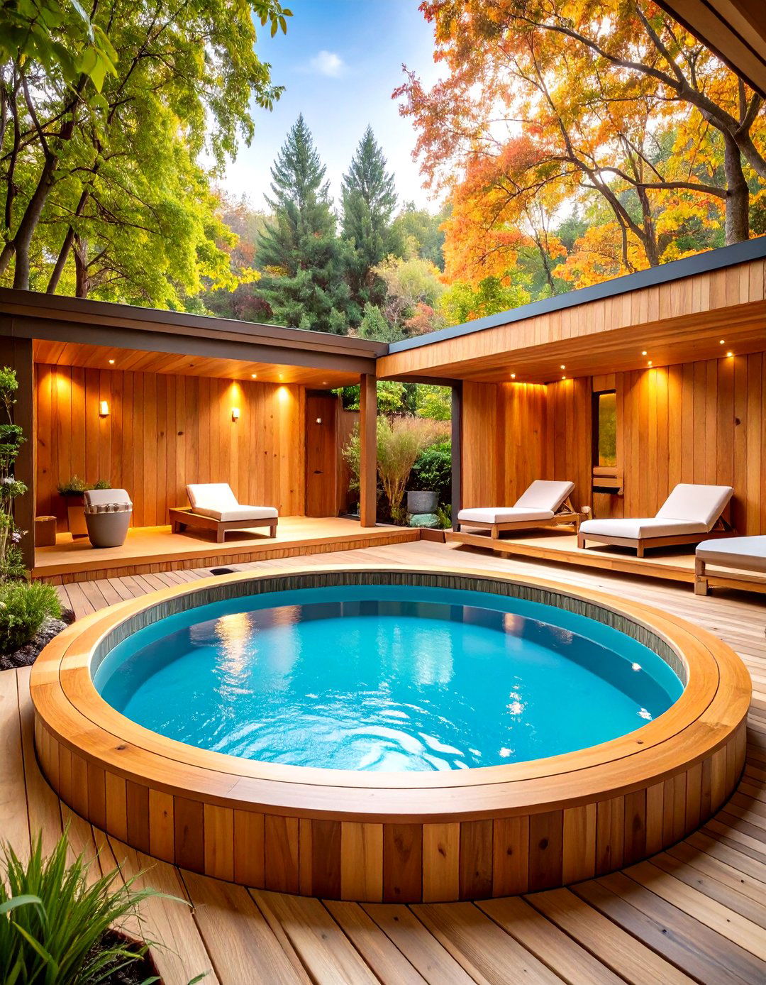 Wellness Focused Cold Plunge Sanctuary - 24 Outdoor Decor Ideas
