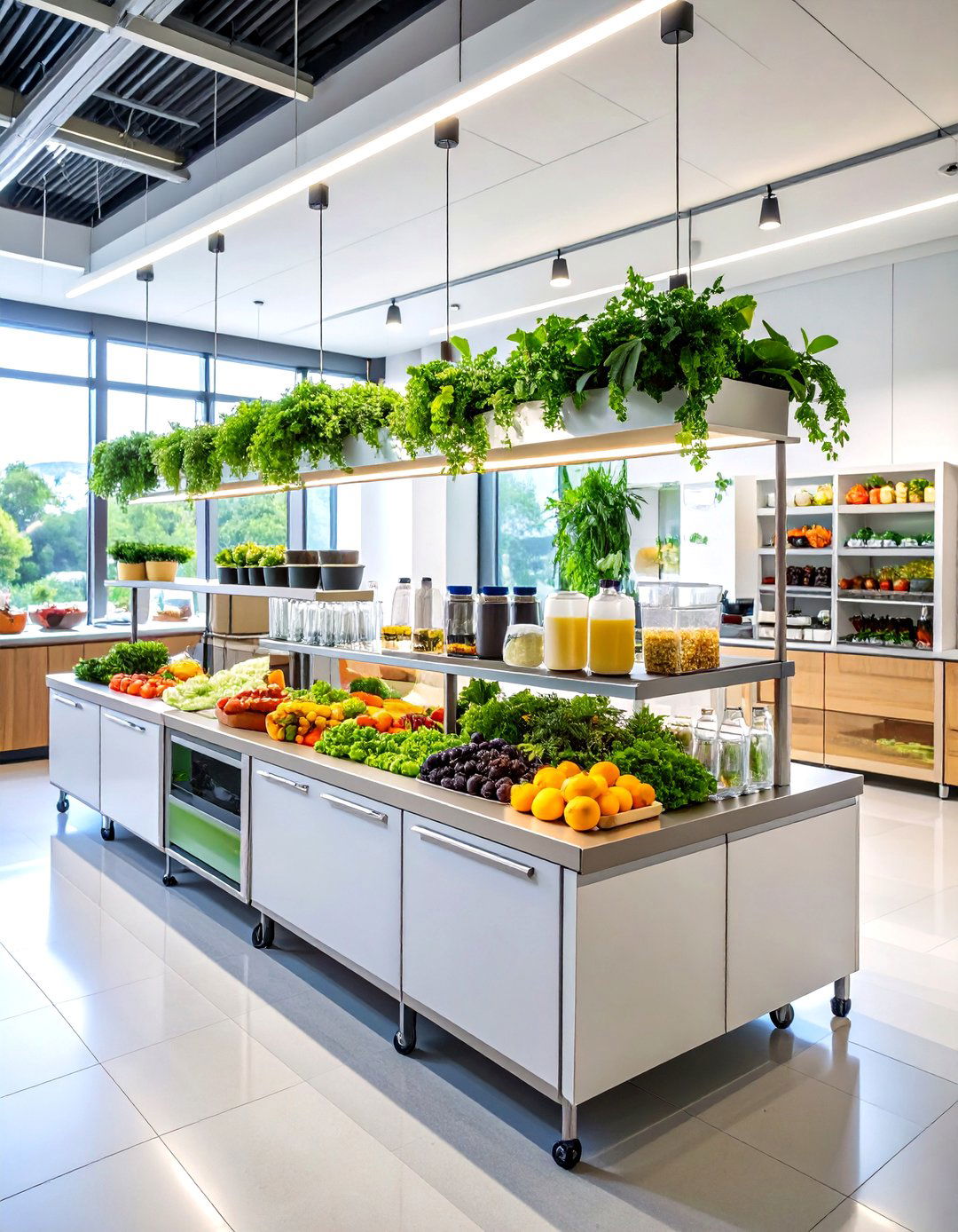 Wellness Focused Nutrition Hub - 24 Office Kitchen Ideas