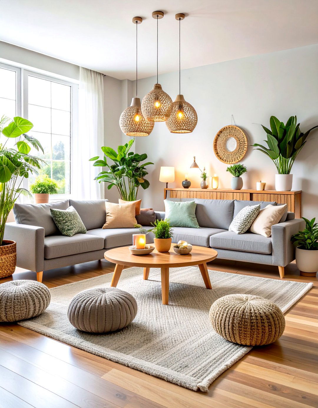 Wellness Sanctuary Space - 24 Grey and Sage Green Living Room Ideas