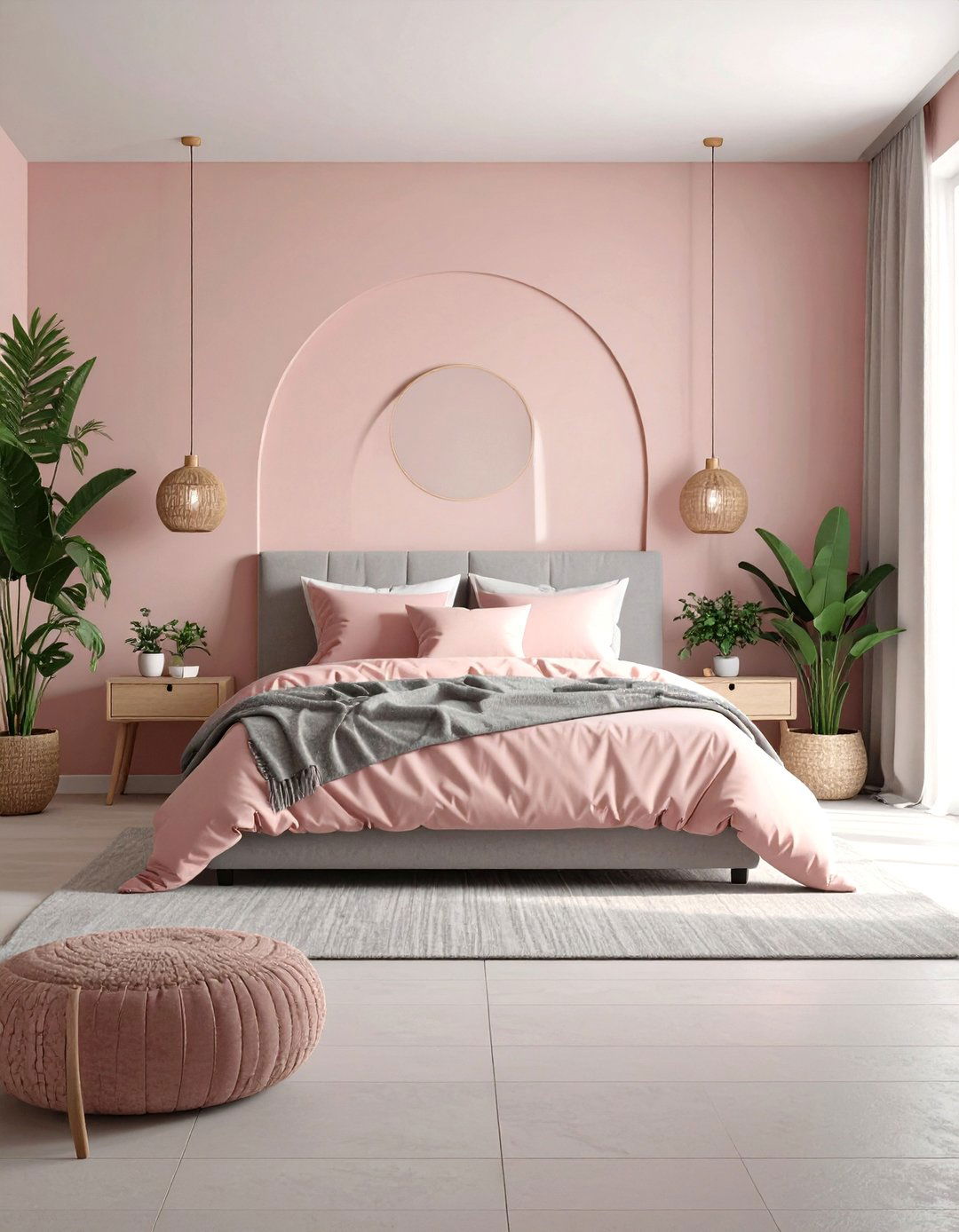 Wellness and Sleep Optimization - 24 Pink and Grey Bedroom Ideas