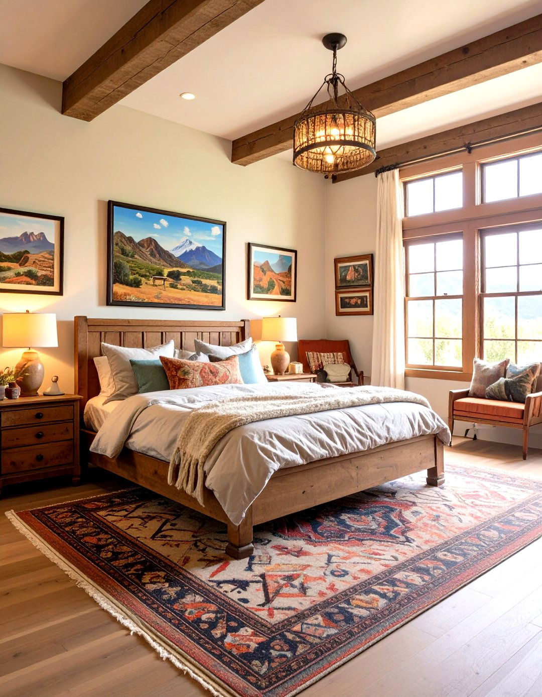 Western Art Gallery Bedroom - 24 Western Bedroom Ideas