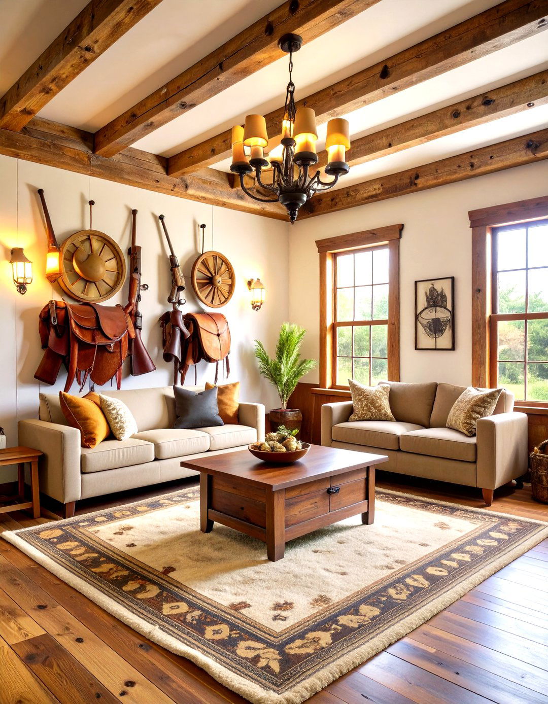 Western Cowboy Theme Room - 24 Man Cave Gun Room Ideas
