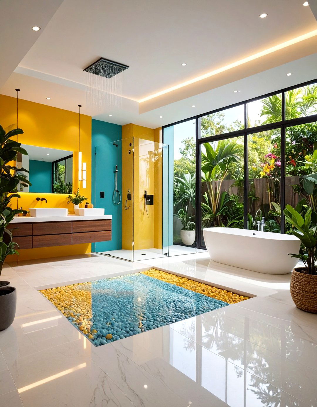 Wet Room Open Concept Design - 24 Ensuite Bathroom Ideas