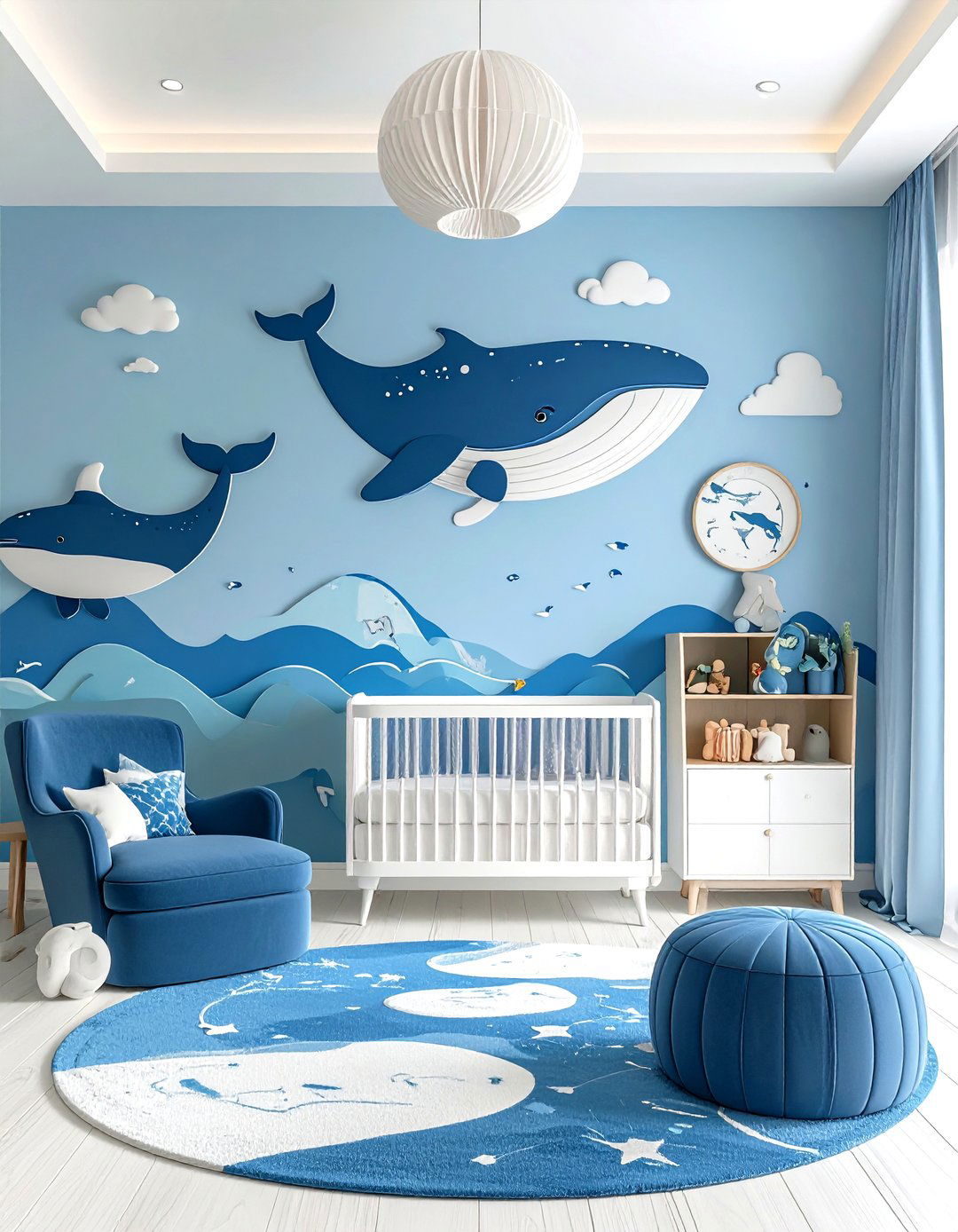 Whale Migration Nursery - 24 Ocean-themed Nursery Ideas