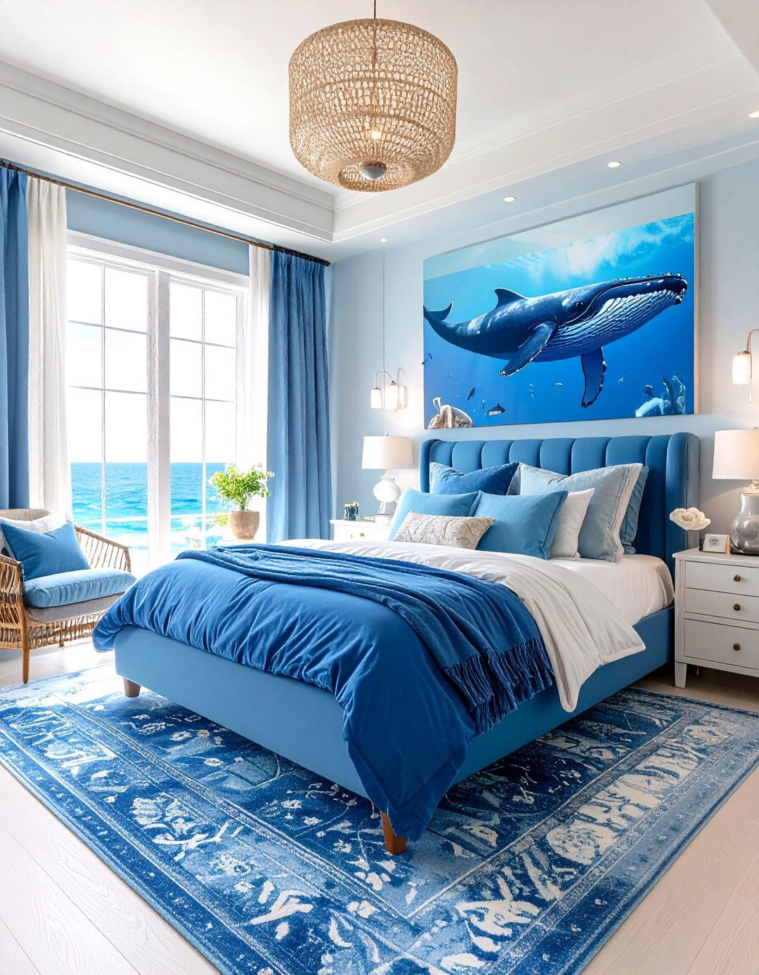 Whale Song Sanctuary Bedroom - 24 Ocean-themed Bedroom Ideas