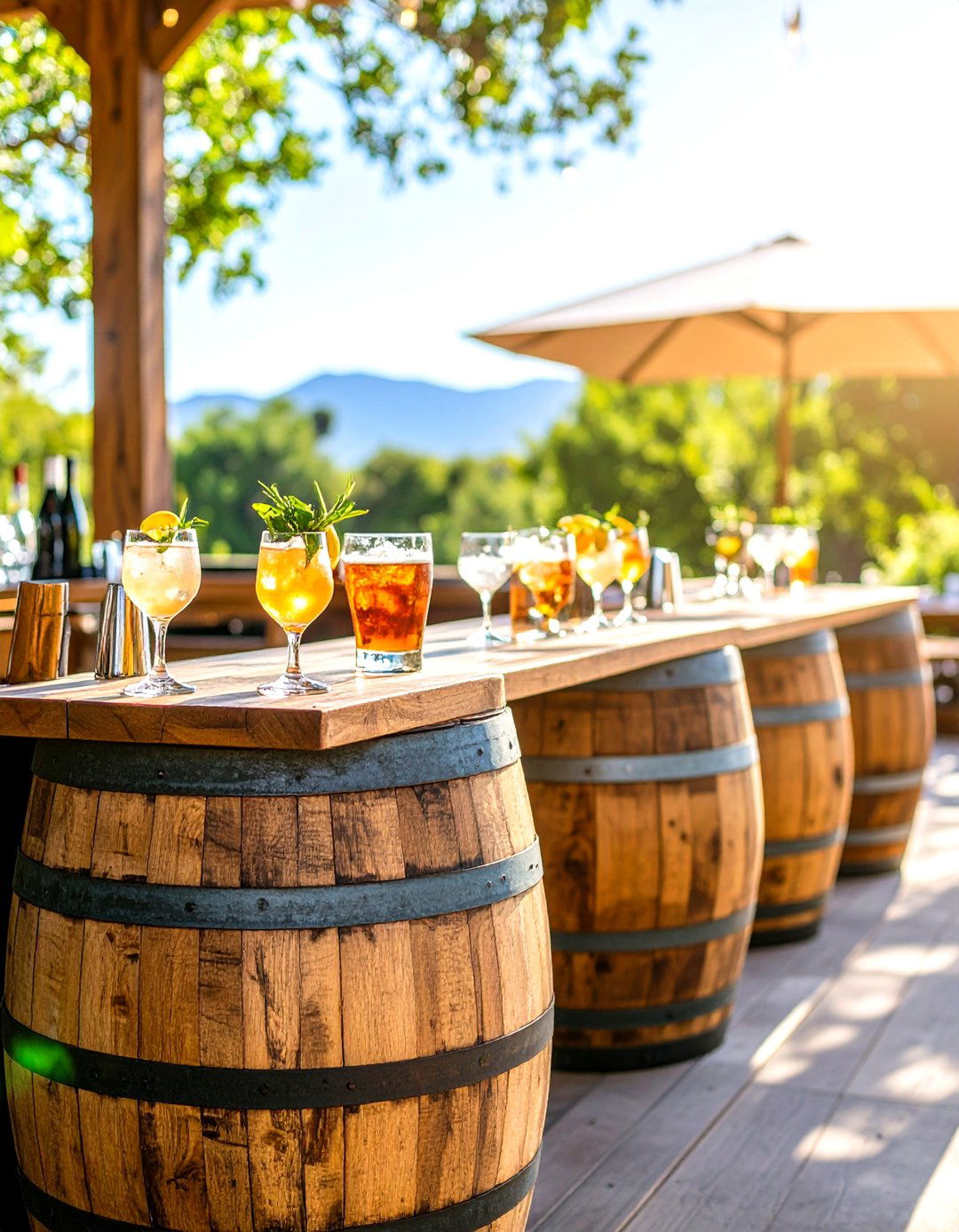 Whiskey Barrel Reception Bars - 24 Western Wedding Ideas