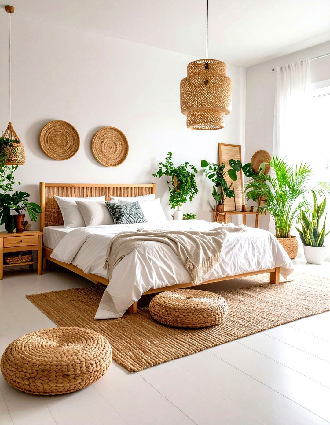 White Bedroom Air Quality Enhancement