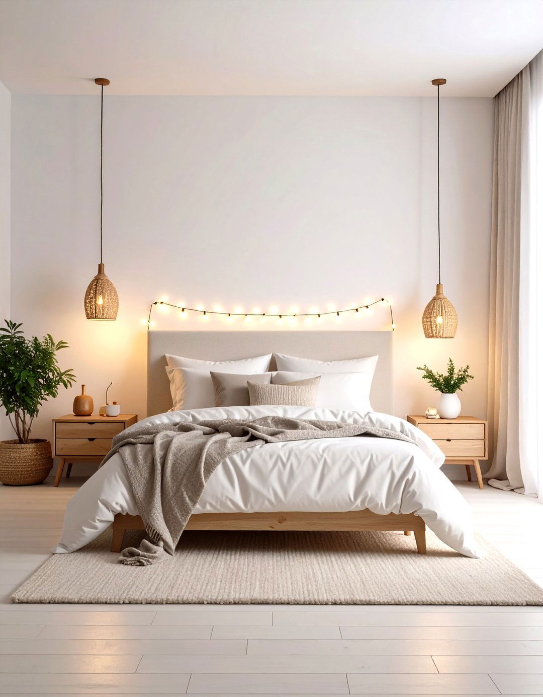 White Bedroom Lighting Design - 24 Small White Bedroom Ideas