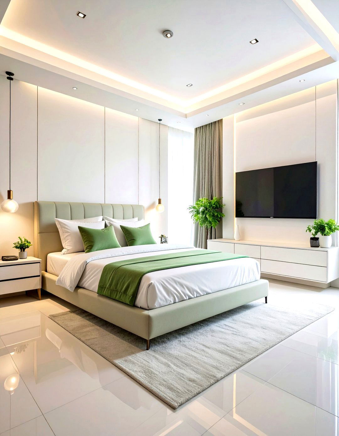 White Bedroom Technology Integration - 24 Small White Bedroom Ideas