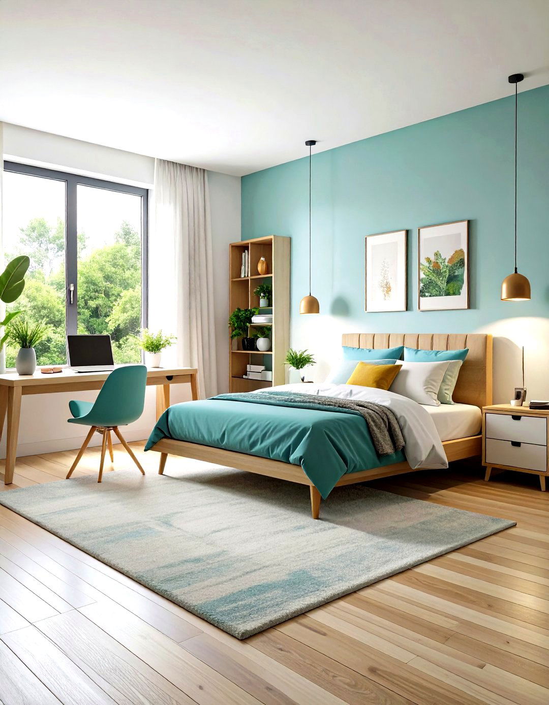 White Bedroom Workspace Integration - 24 Small White Bedroom Ideas