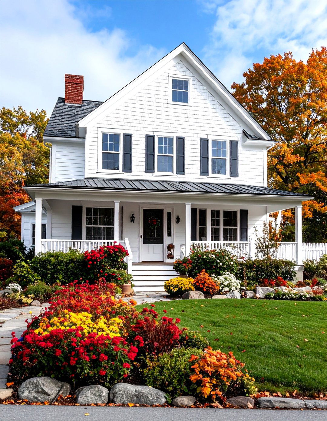 White Cape Cod with Cedar Shingle Details - 24 White Home Exterior Ideas