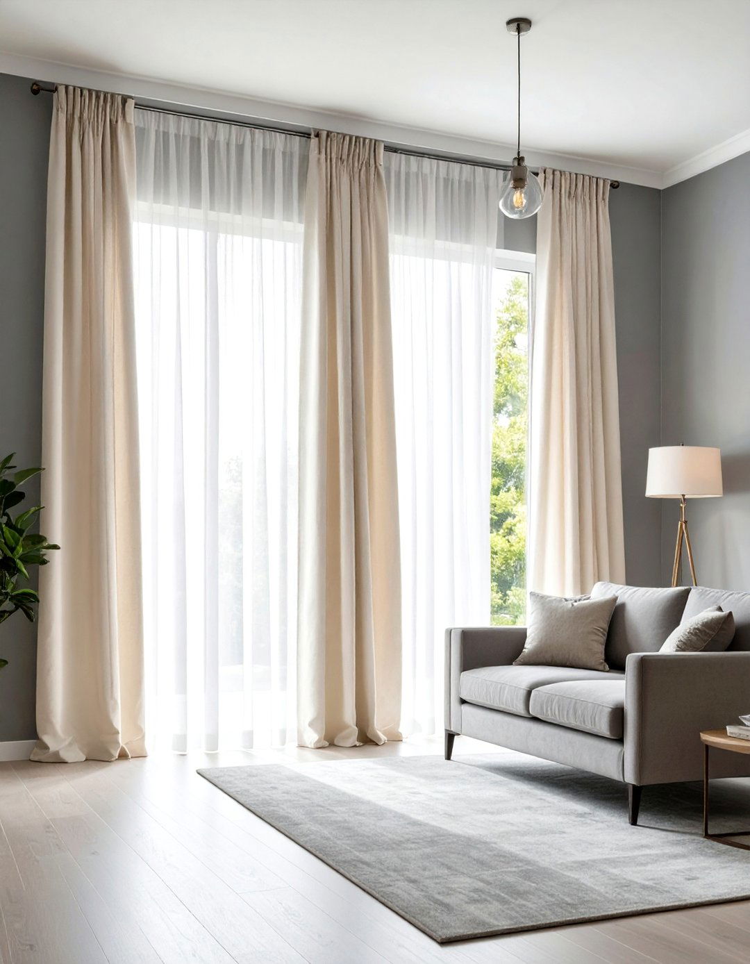 White Curtains for Timeless Elegance - 24 What Color Curtains Go With Gray Walls