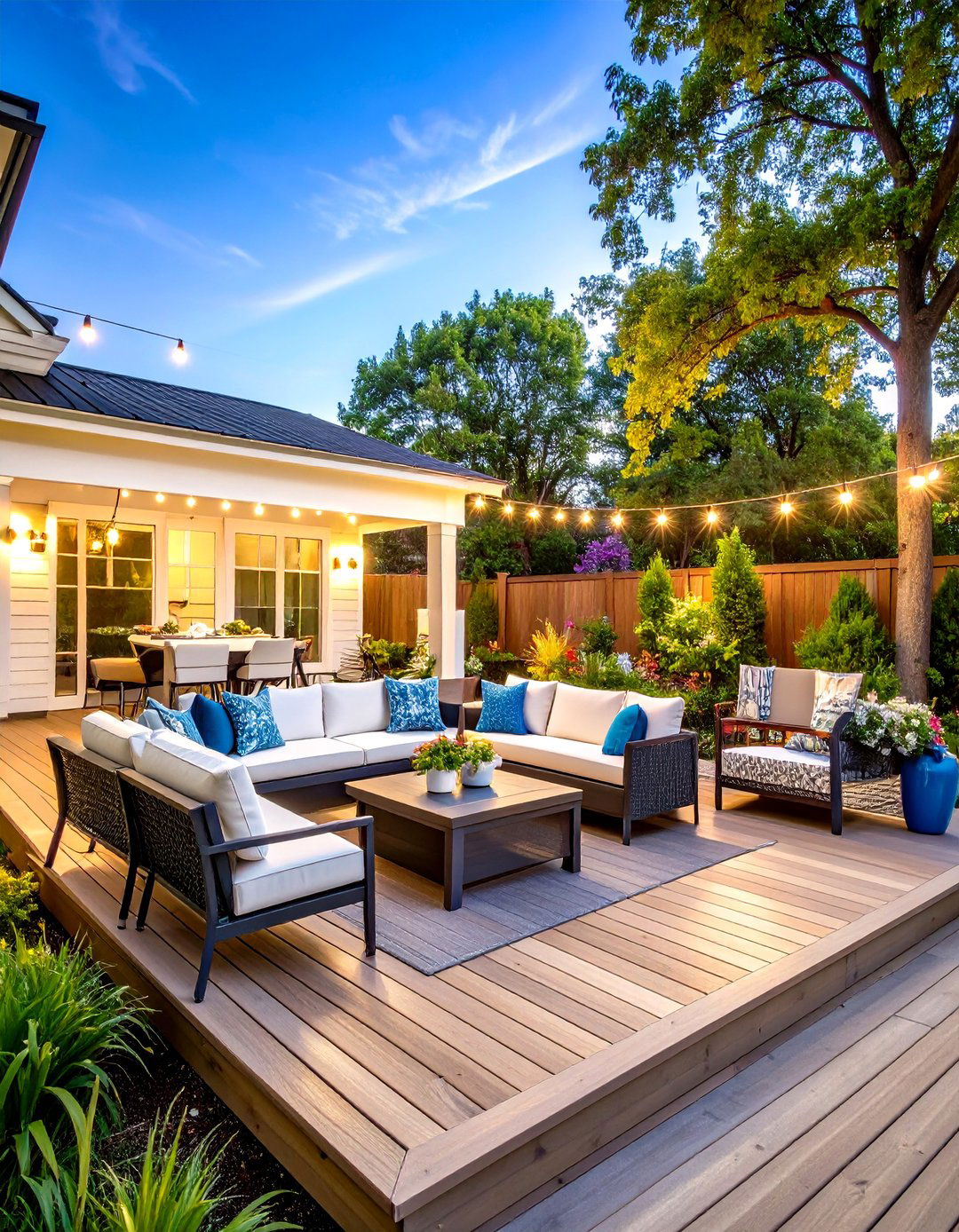 White Deck Entertainment Zone - 24 White Deck Ideas
