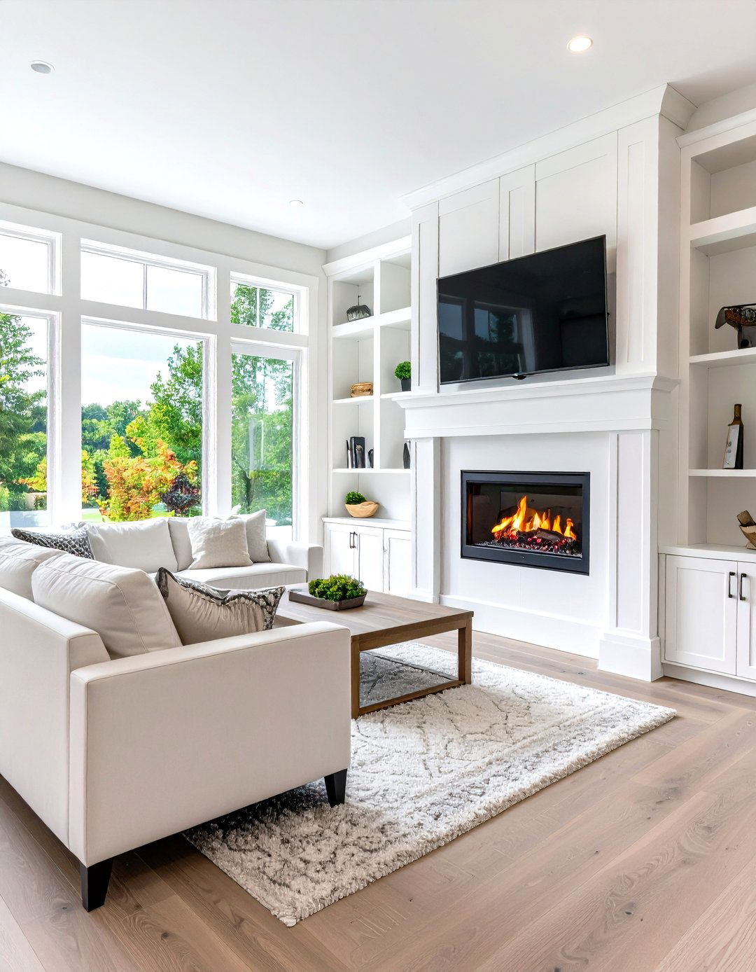 White Electric Fireplace Entertainment Center - 24 White Fireplace Ideas