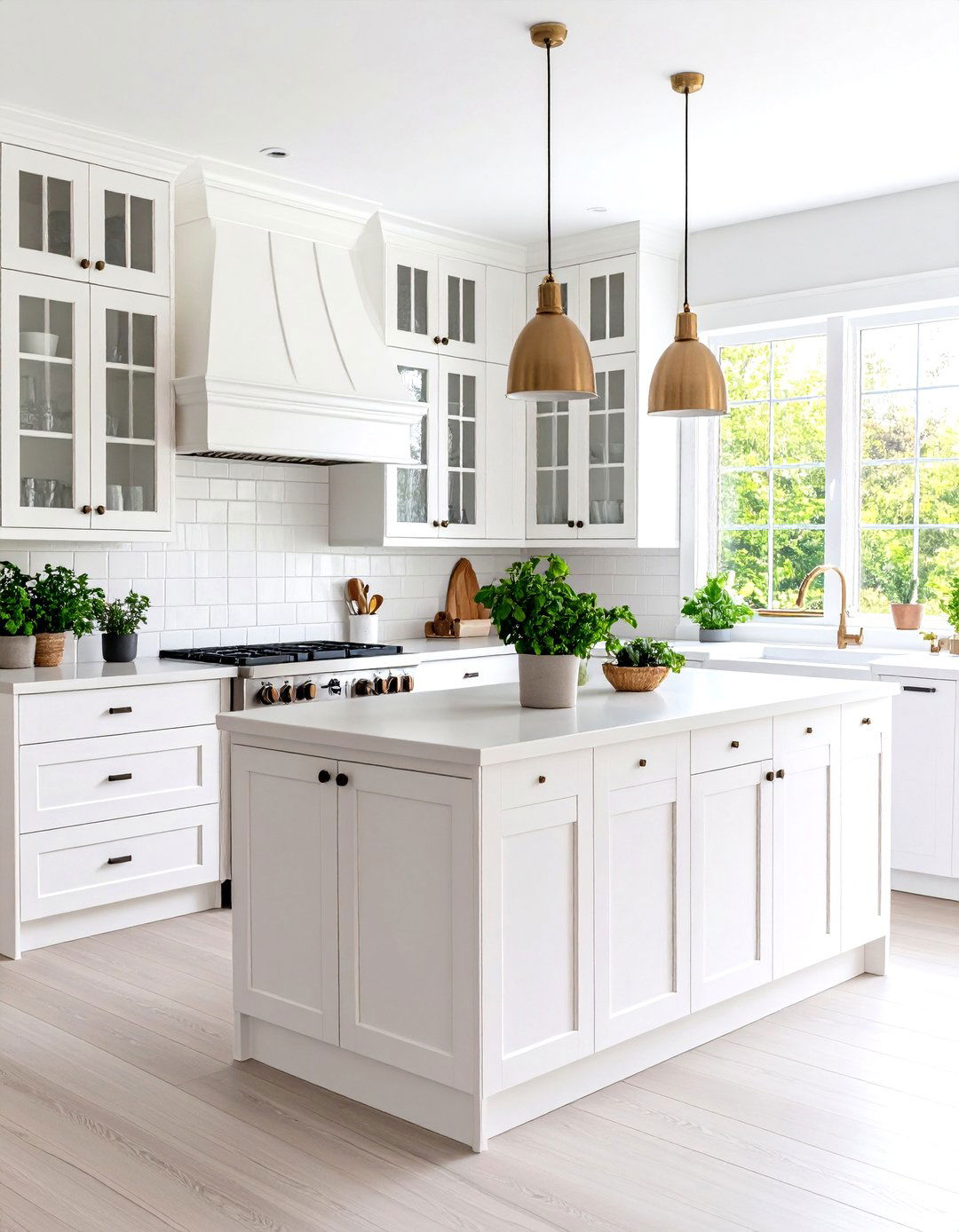 White Kitchen with Corner Storage Solutions - 24 Small White Kitchen Ideas