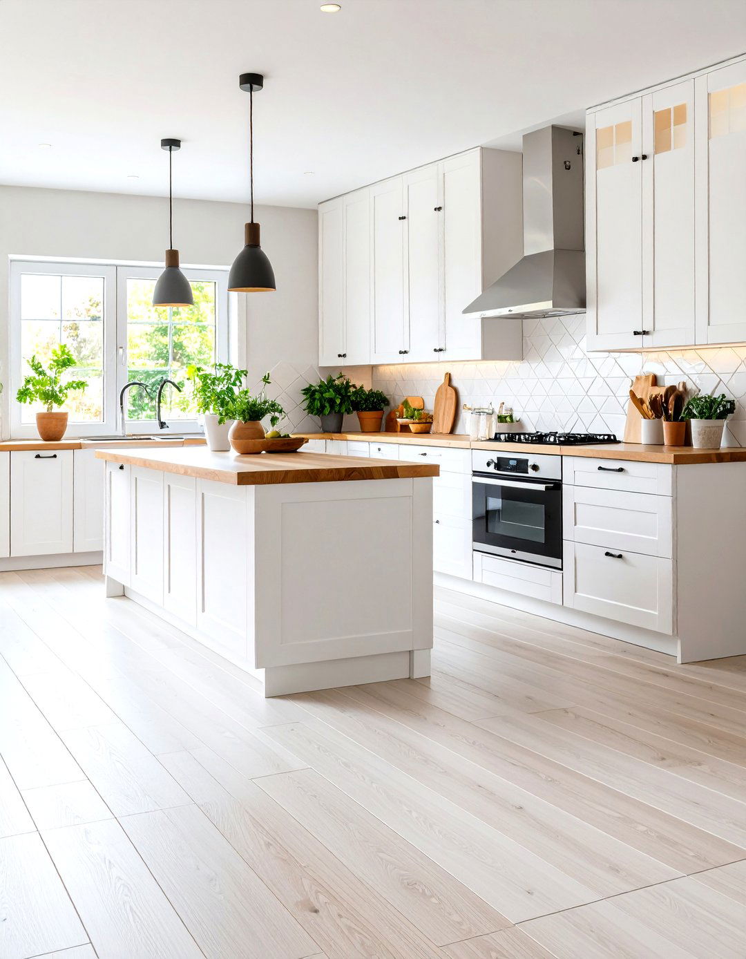 White Luxury Vinyl Tile Floors - 24 White Kitchen Floor Ideas