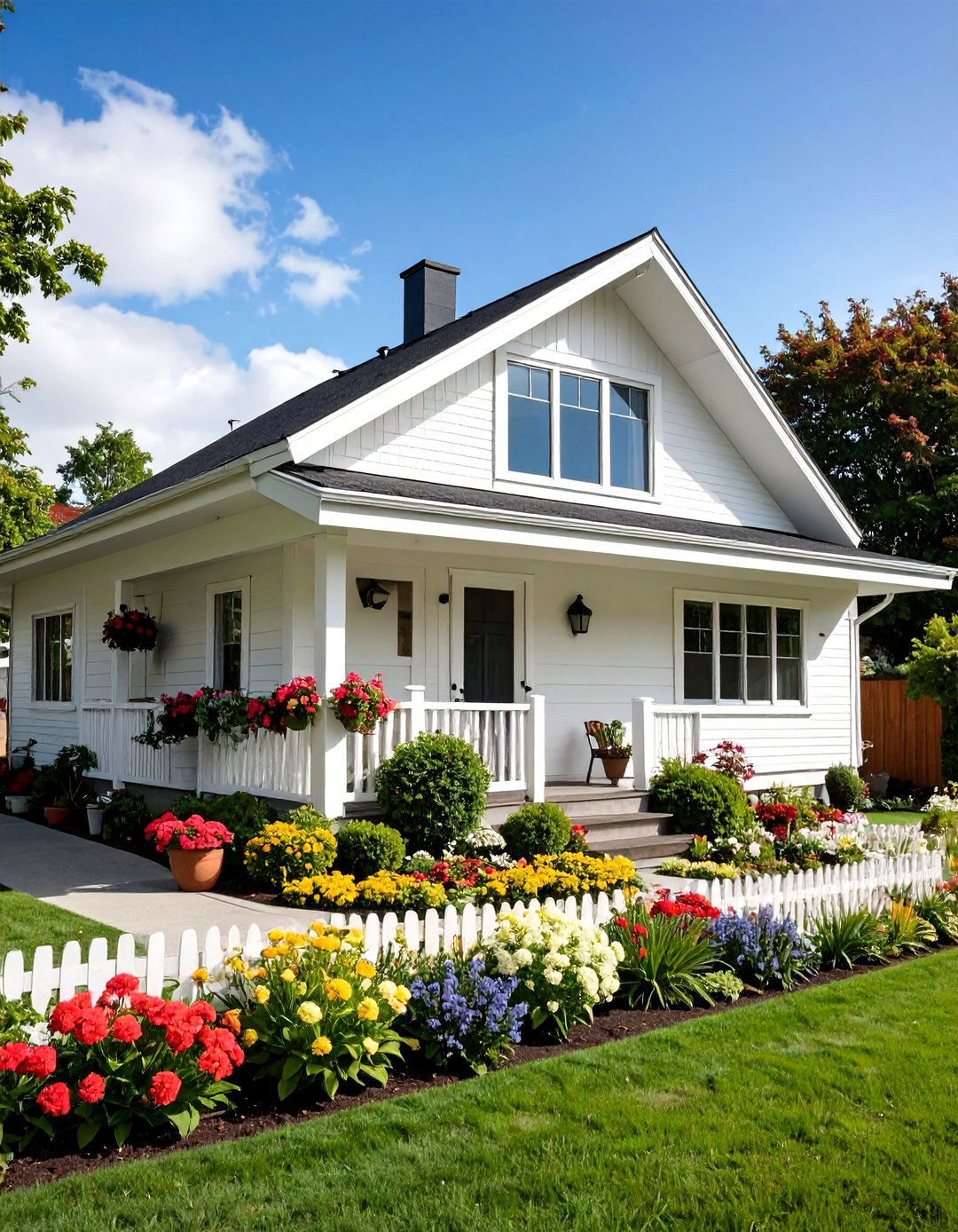 White Mid Century Modern with Flat Rooflines - 24 White Home Exterior Ideas