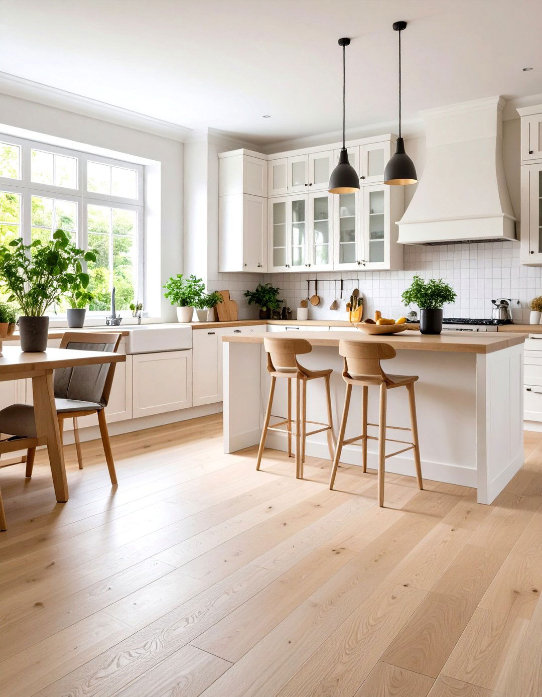 White Oak Light Natural Kitchen Flooring - 24 Kitchen Floor Ideas