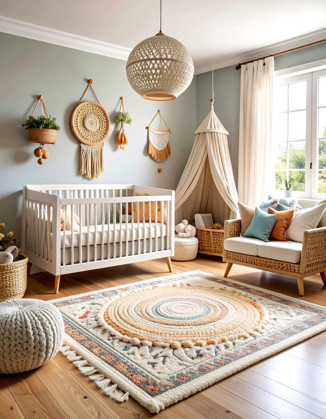 White Textural Elements Nursery - 24 White Nursery Ideas