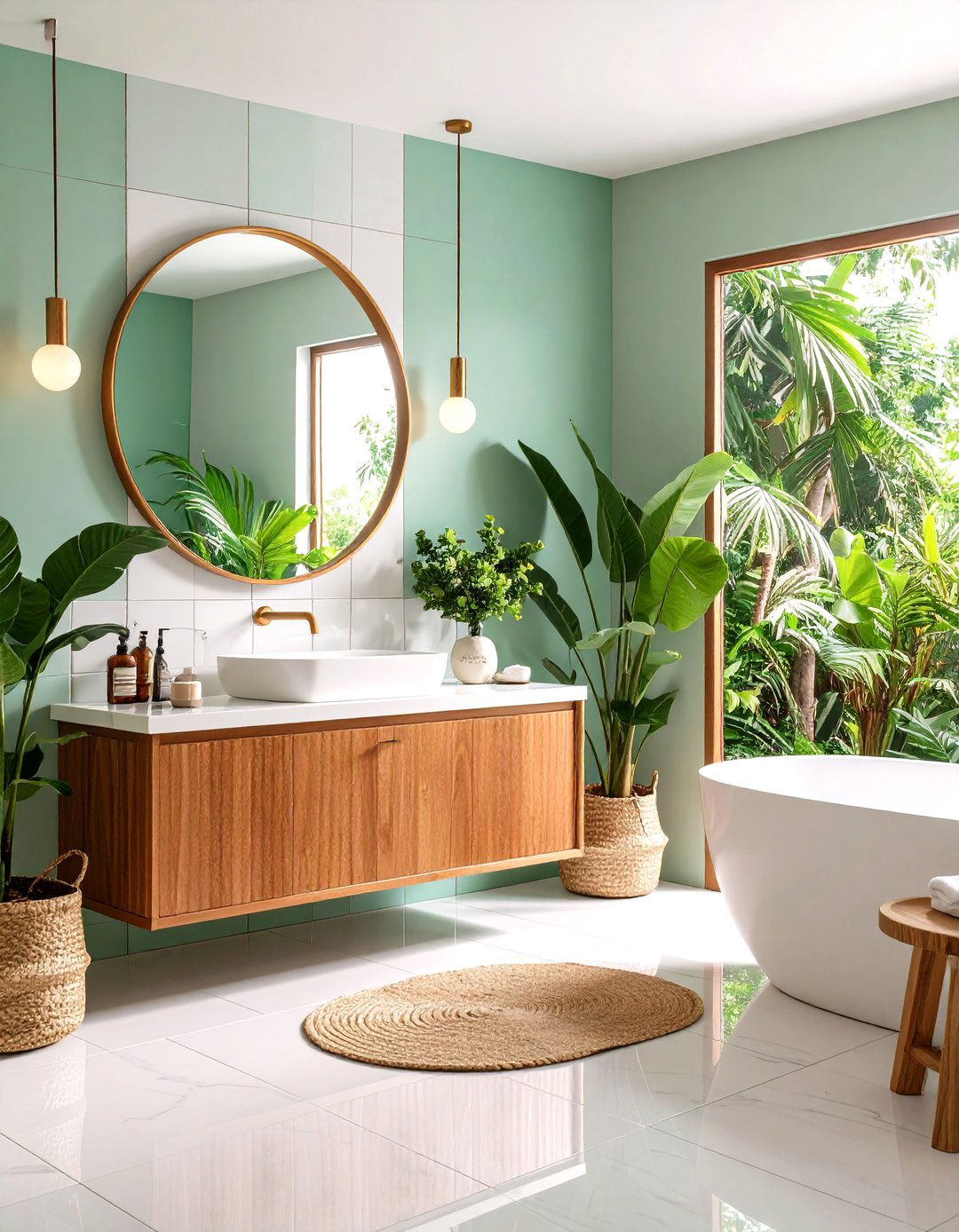White Tile Mirror Backsplash Combinations - 24 White Tile Bathroom Ideas