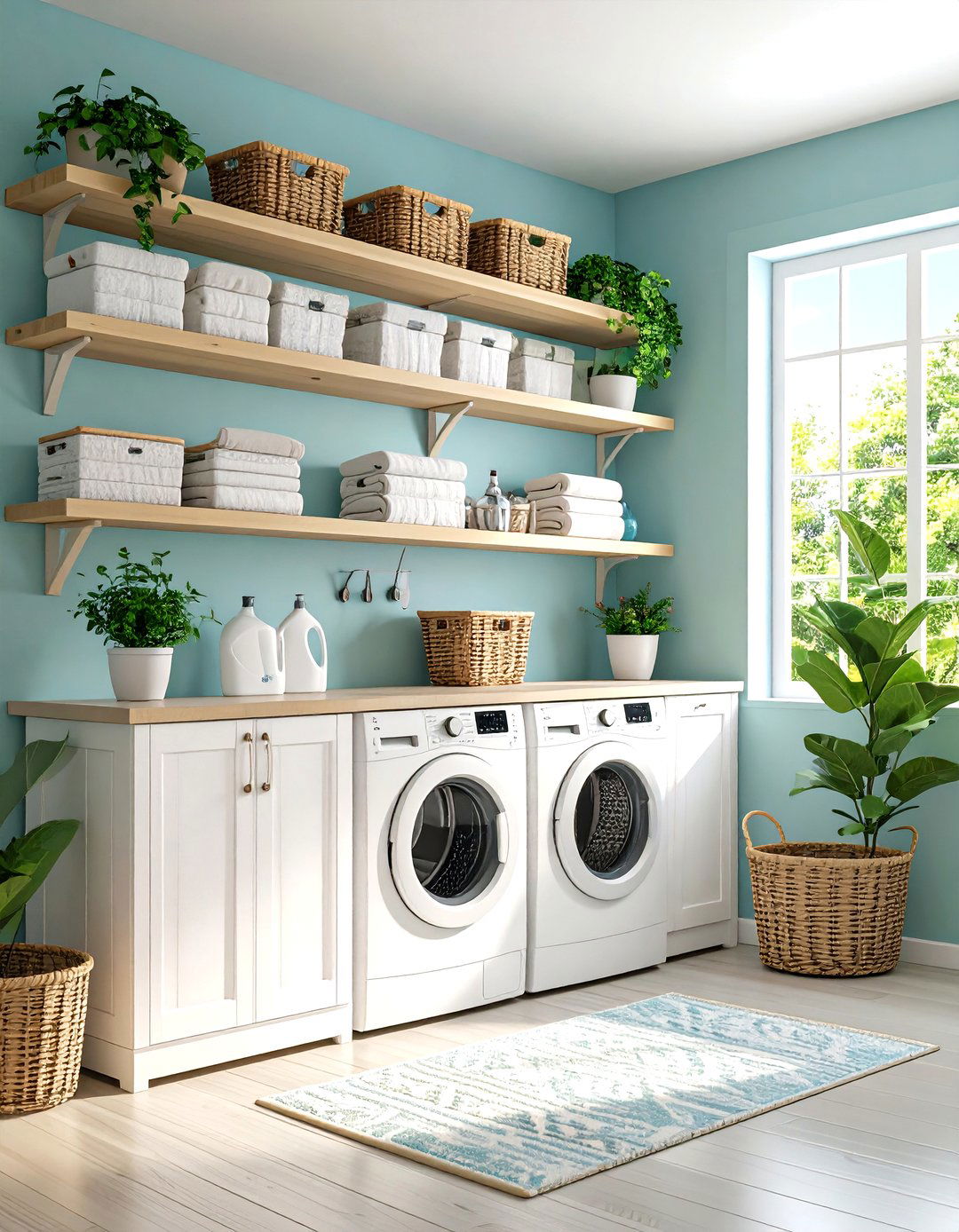 White Vintage Laundry Signs - 24 White Laundry Room Ideas