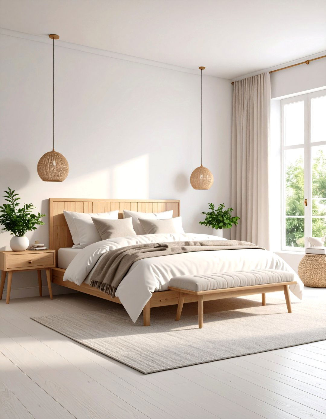White Wall Paint Choices - 24 Scandinavian Bedroom Ideas