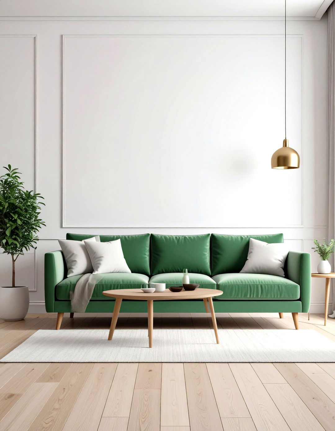 White Wall Sage Green Couch Contrast - 24 sage green couch living room ideas