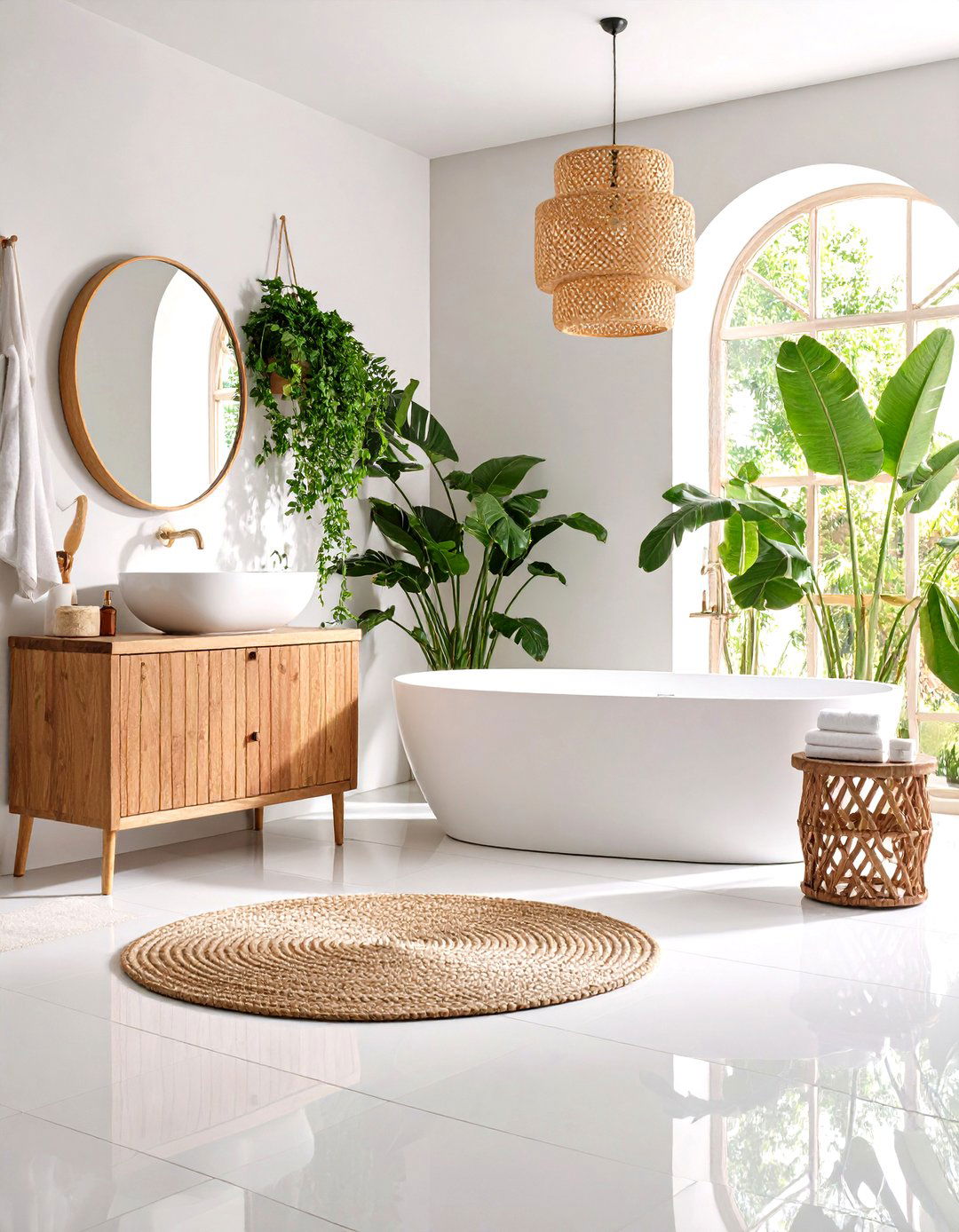 White Zellige Handmade Tile Patterns - 24 White Tile Bathroom Ideas