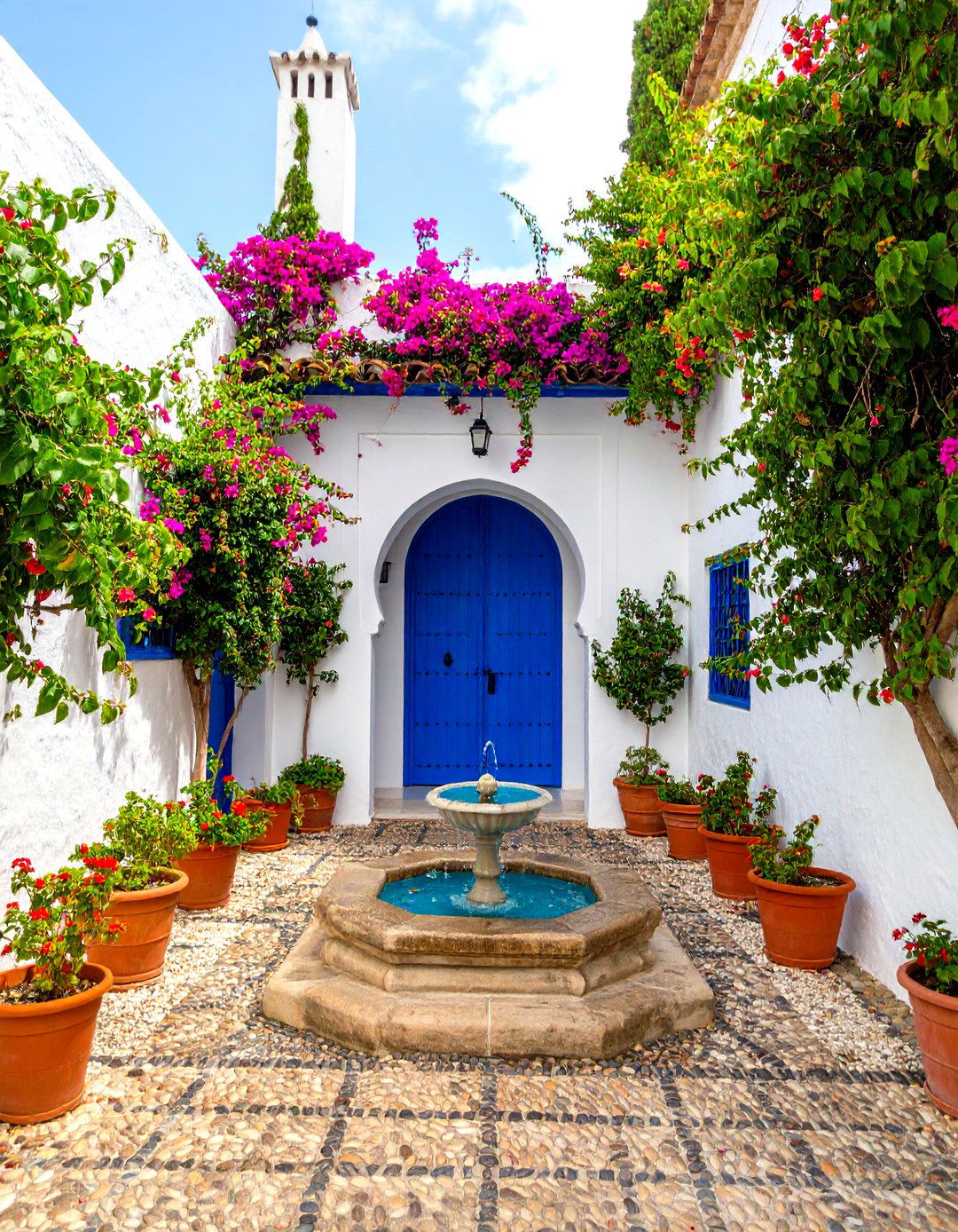 Whitewashed Courtyard Sanctuary - 24 Greek Garden Ideas