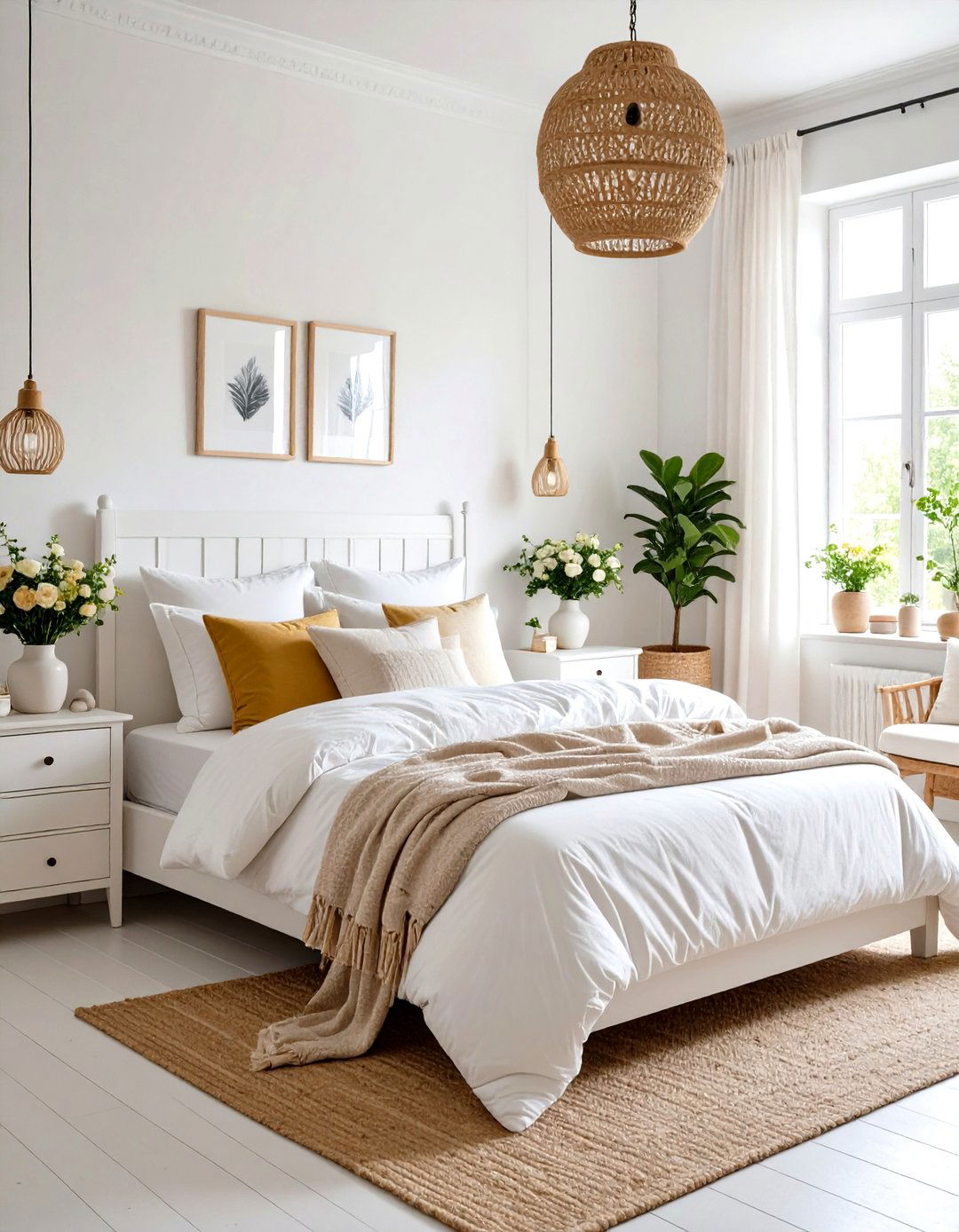 Whitewashed Serenity Chamber - 24 Shabby Chic Bedroom Ideas