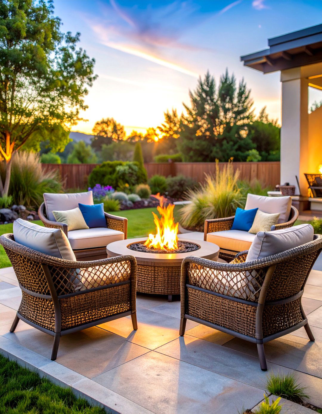 Wicker Swivel Fire Pit Chairs - 24 Fire Pit Chair Ideas
