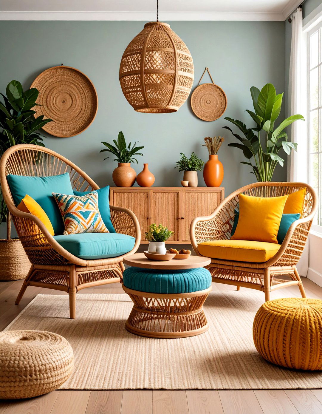 Wicker and Rattan Cottage Living Room - 24 Cottage Living Room Ideas