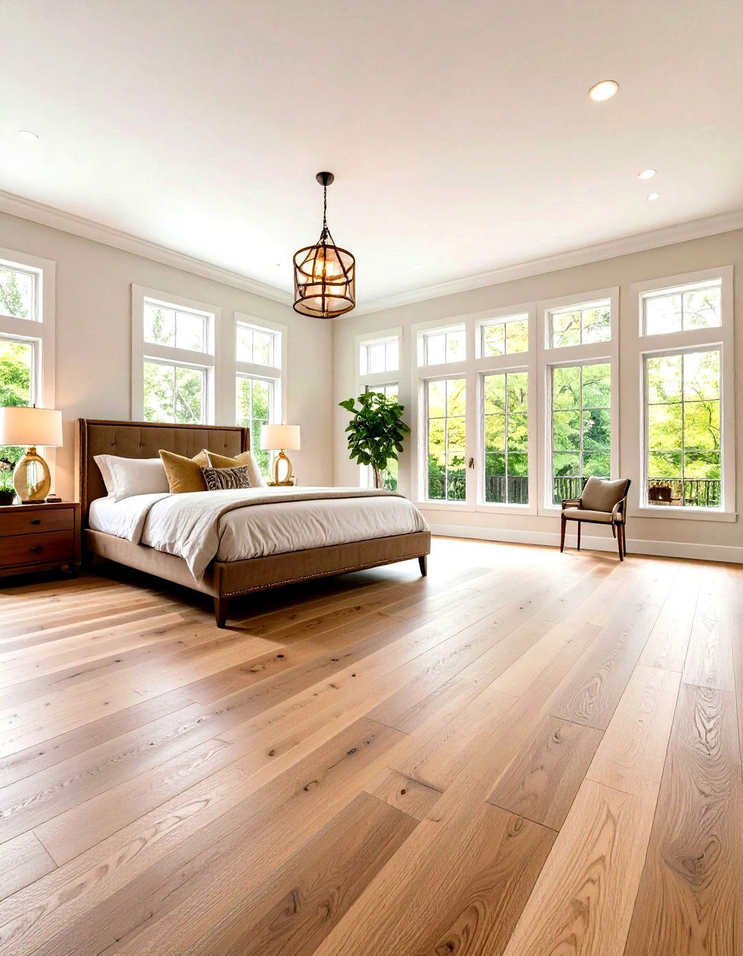 Wide Plank Engineered Hardwood - 24 Bedroom Flooring Ideas