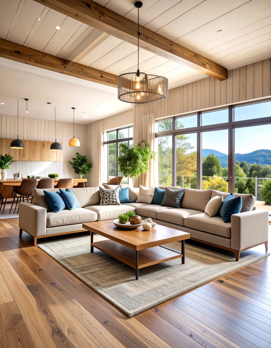 Wide Plank Shiplap Statement - 24 Shiplap Living Room Ideas