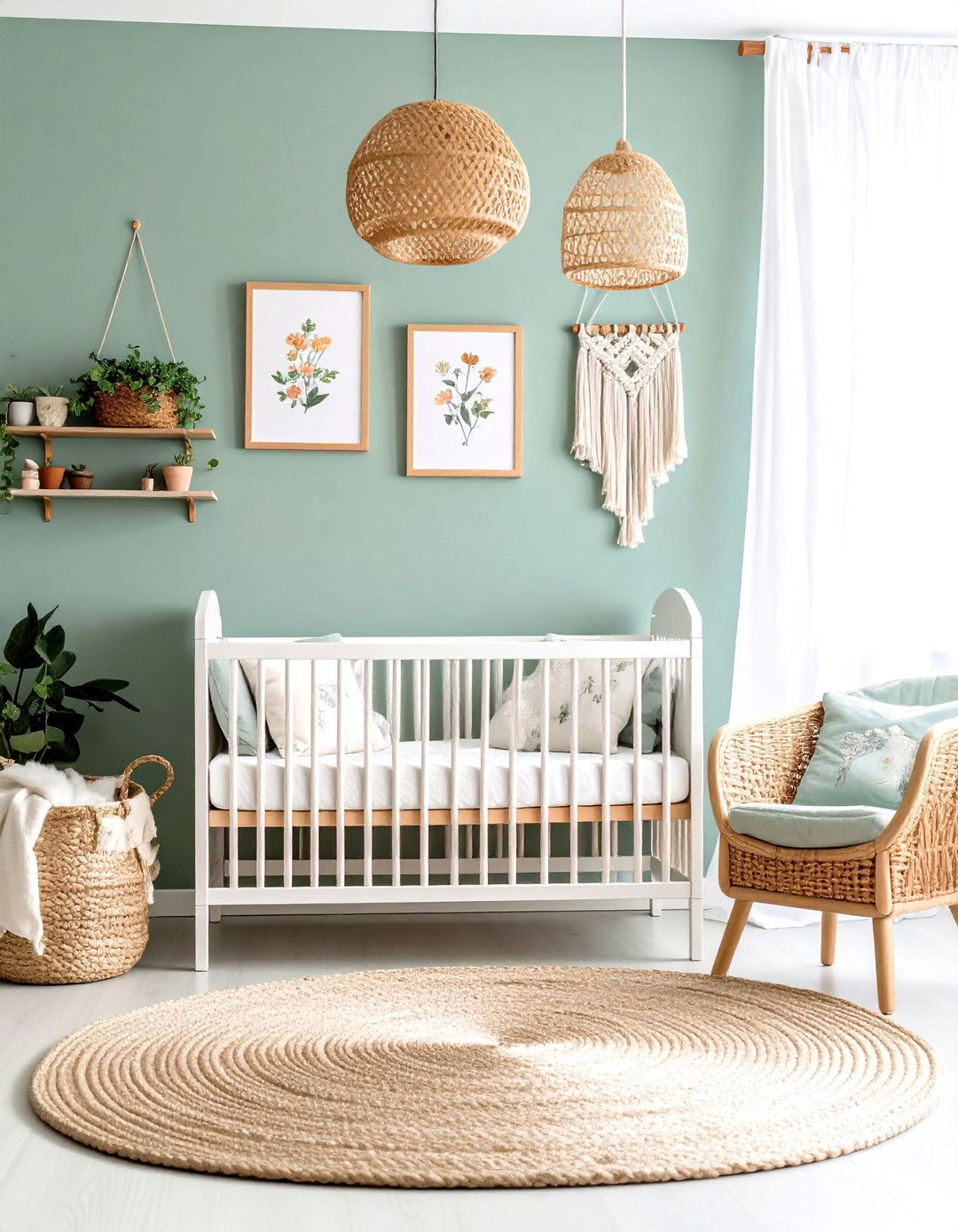 Wildflower Botanical Garden Nursery - 24 Baby Girl Nursery Ideas