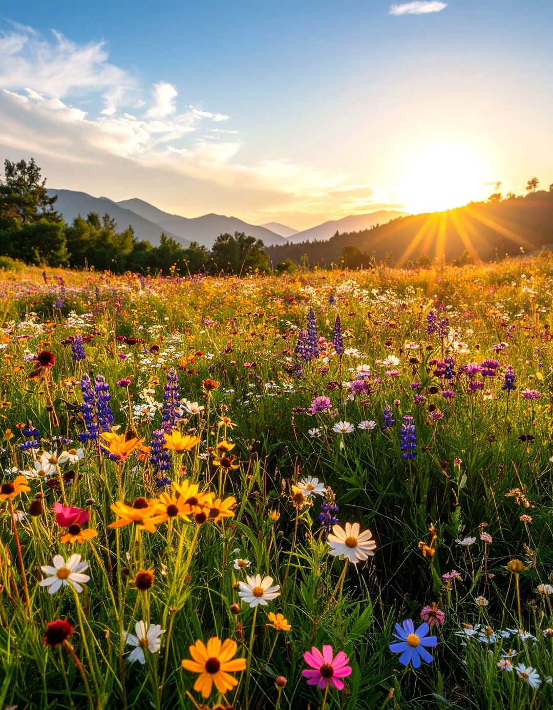 Wildflower Meadow Areas - 24 Low Maintenance Backyard Landscaping Ideas
