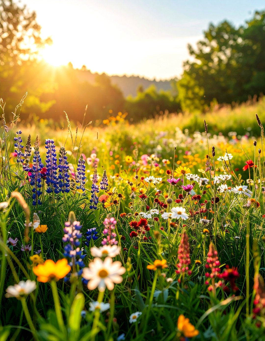 Wildflower Meadow Patches - 24 Budget Small Garden Ideas