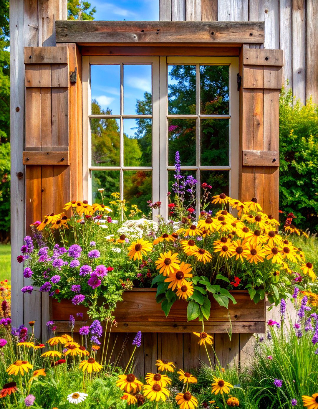 Wildflower Meadow Window Box - 24 window box ideas