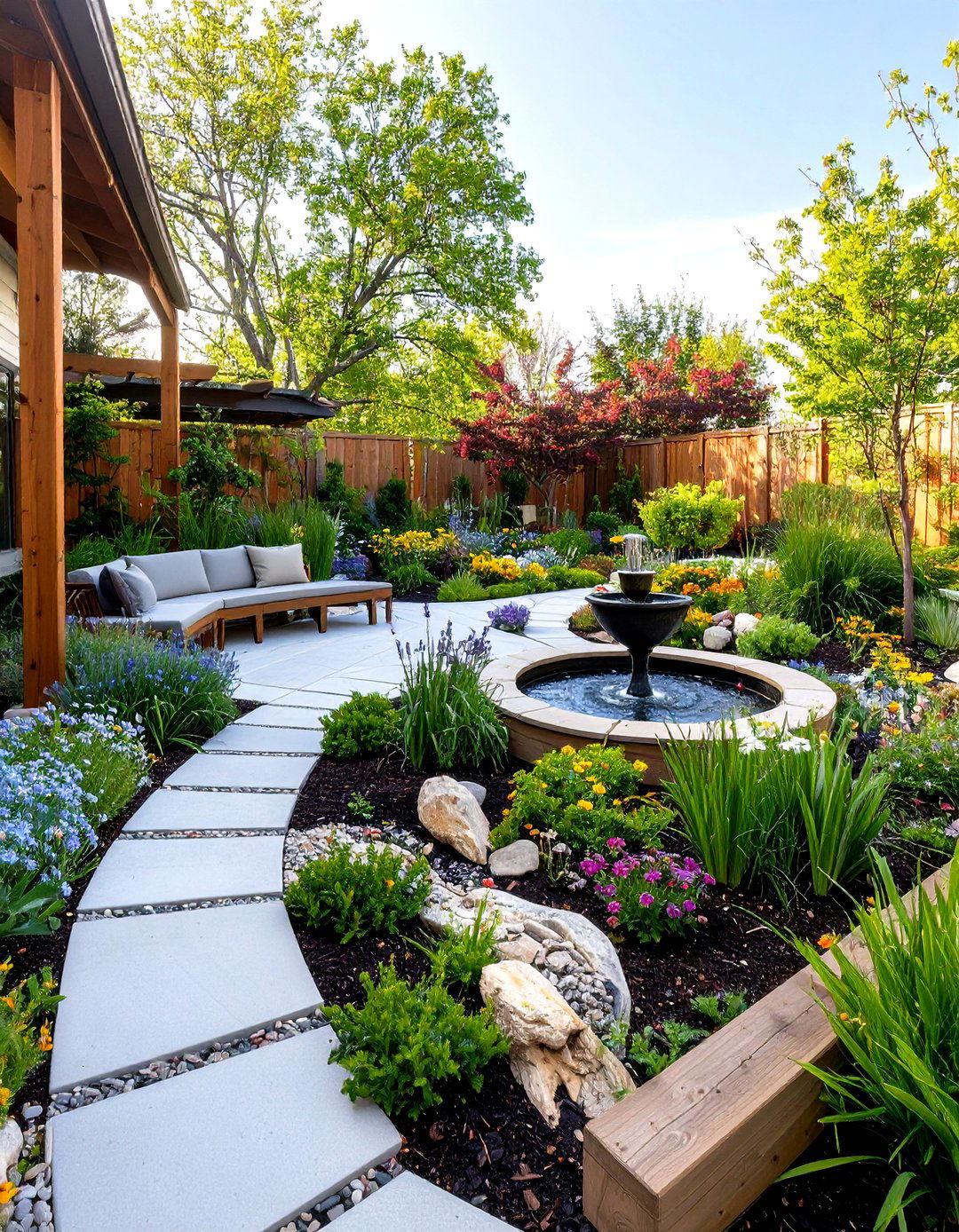 Wildlife Friendly L Shaped Habitat Garden - 24 L Shaped Backyard Ideas