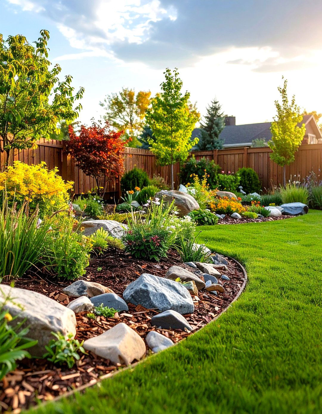 Wildlife Habitat Integration - 24 Front Yard Landscaping Ideas With Rocks and Mulch