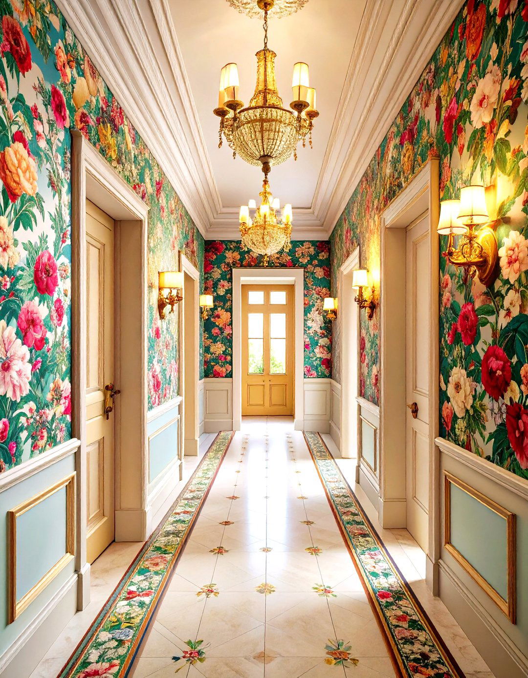 William Morris Inspired Wallpaper Schemes - 24 Victorian Hallway Ideas