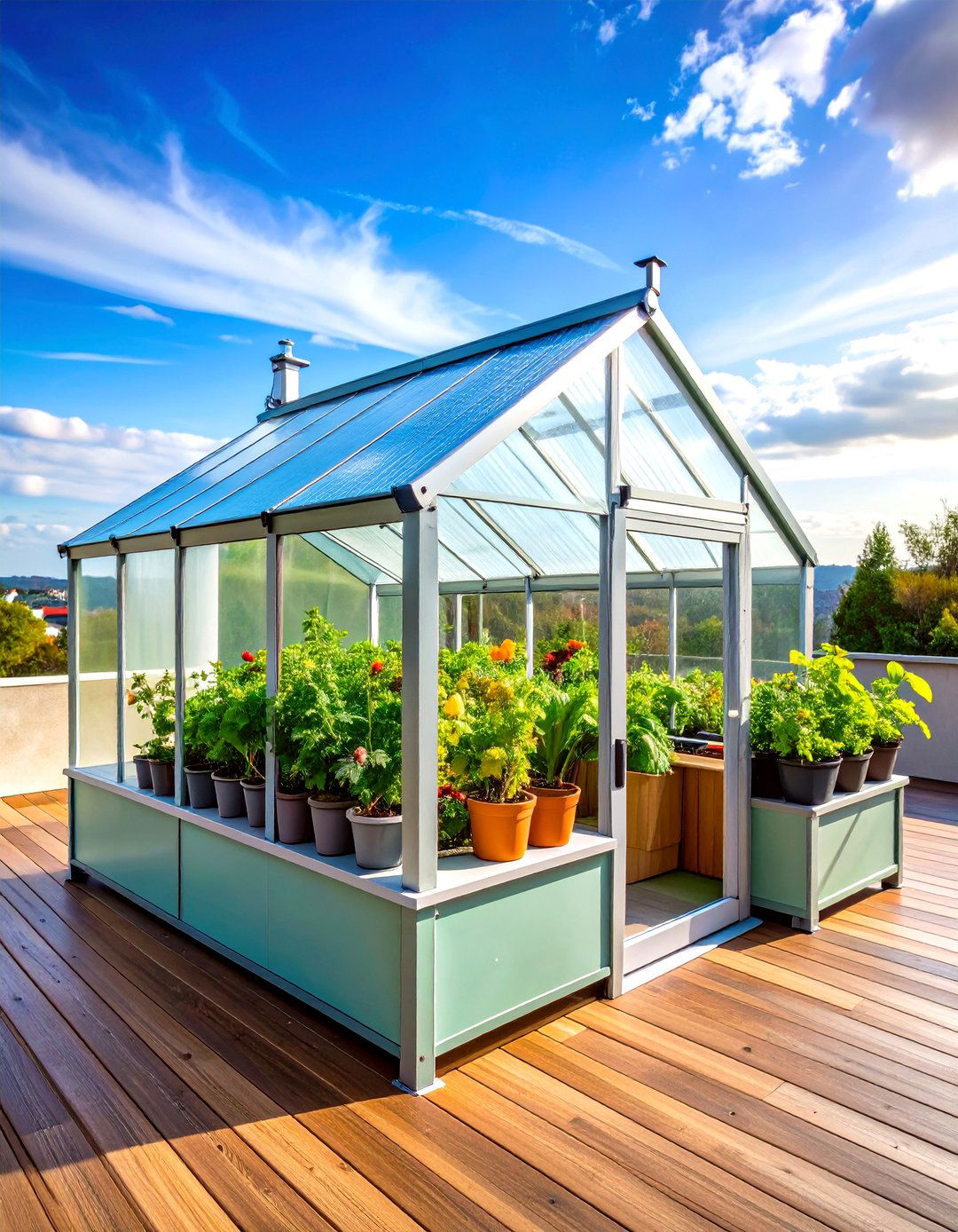 Wind Resistant Rooftop Greenhouse Design - 24 Rooftop Greenhouse Ideas