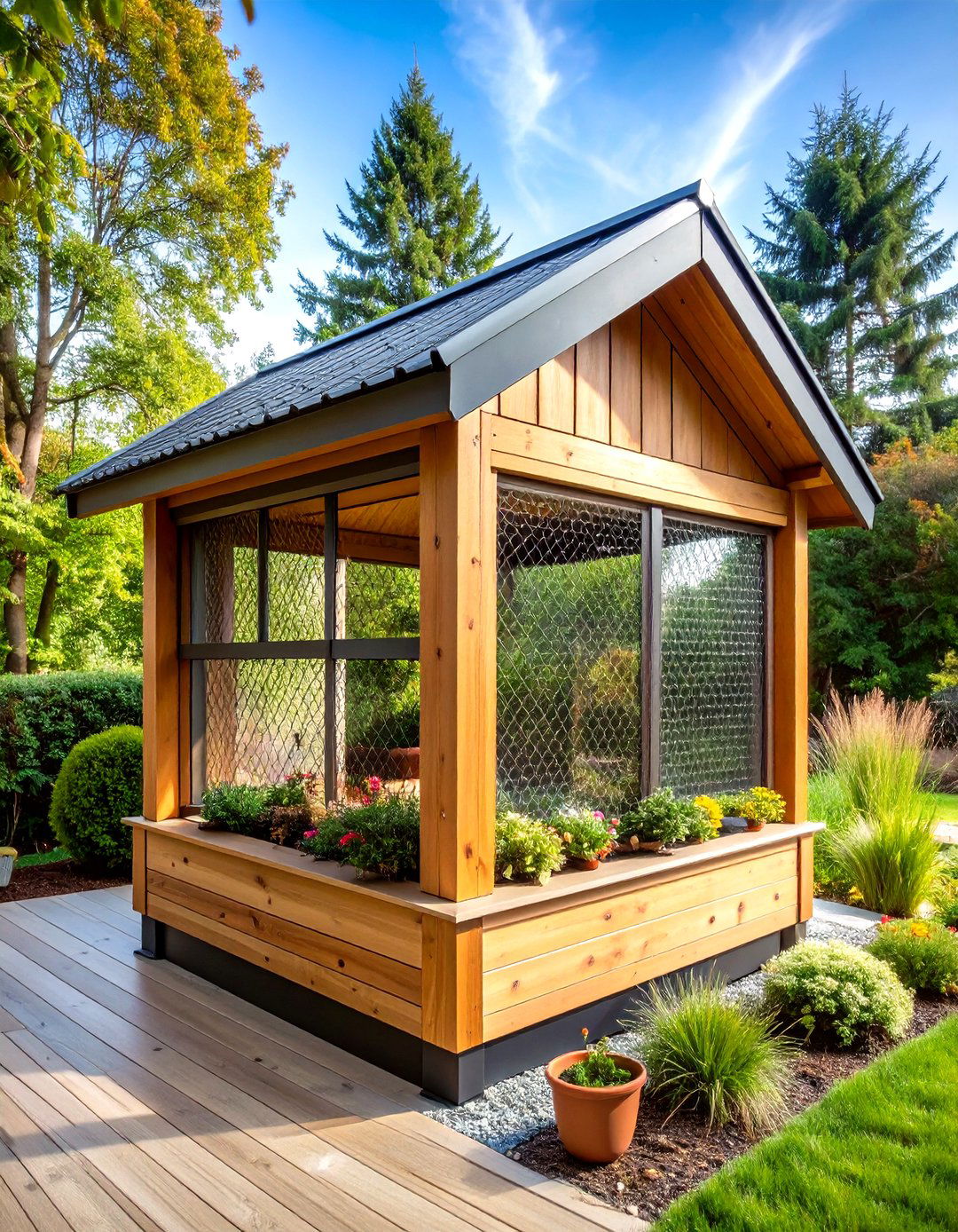 Window Box Catio Design - 24 Outdoor Catio Ideas