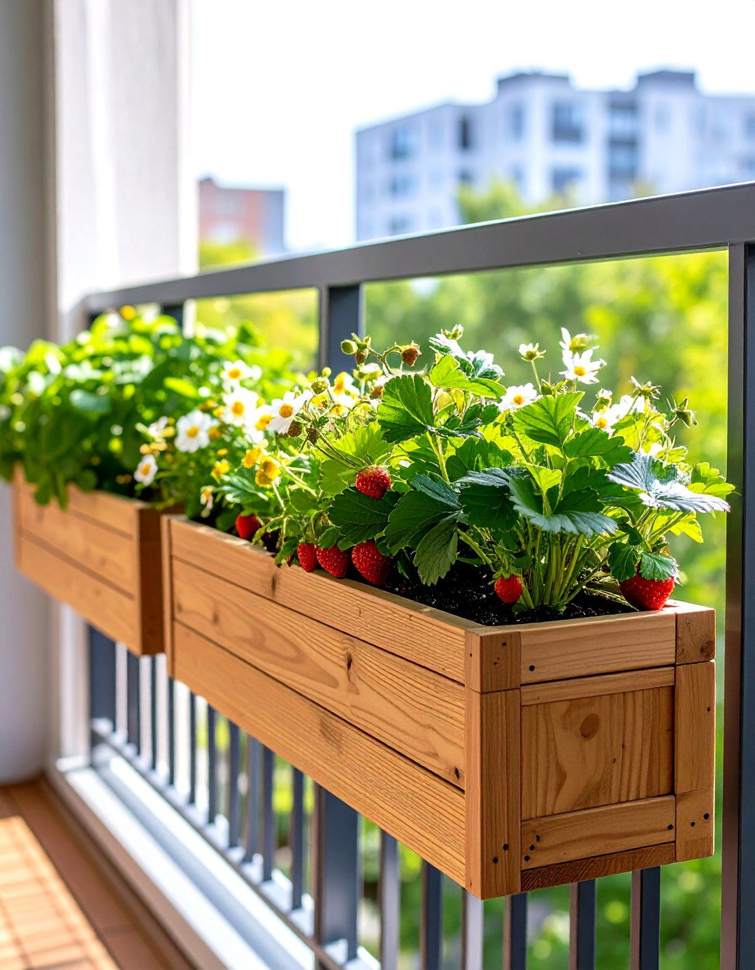 Window Box Strawberry Gardens - 24 Strawberry Planter Ideas