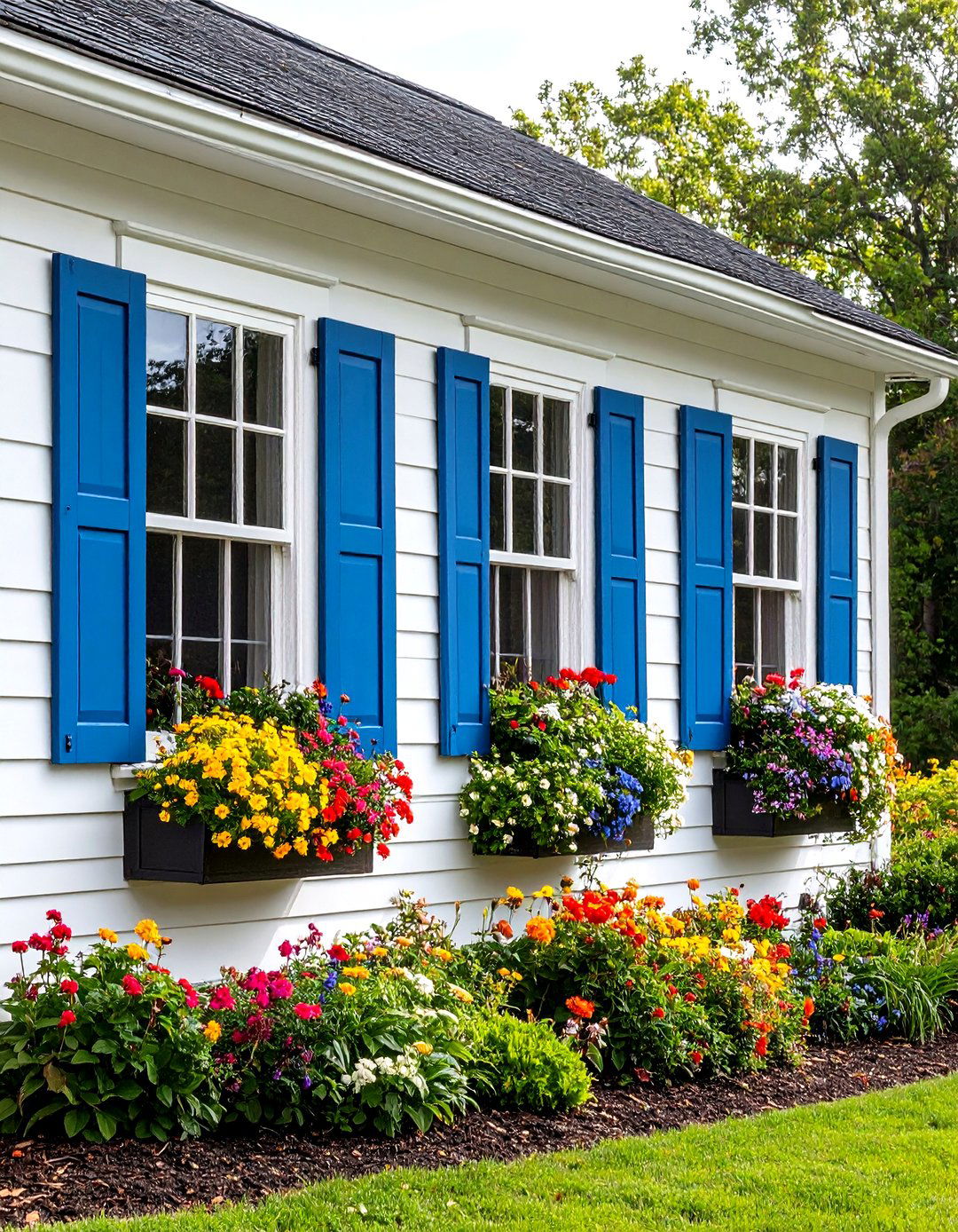 Window Boxes and Seasonal Plantings - 24 modern cottage house exterior ideas