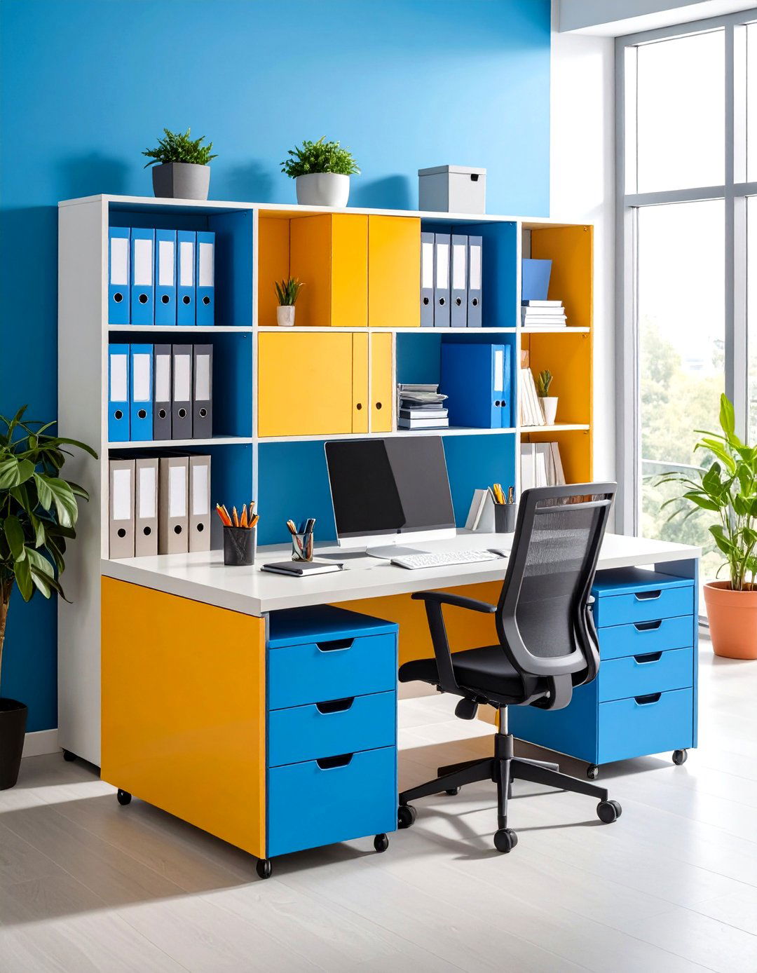 Window Desk with Hidden Storage Solutions - 24 Desk in Front of Window Ideas