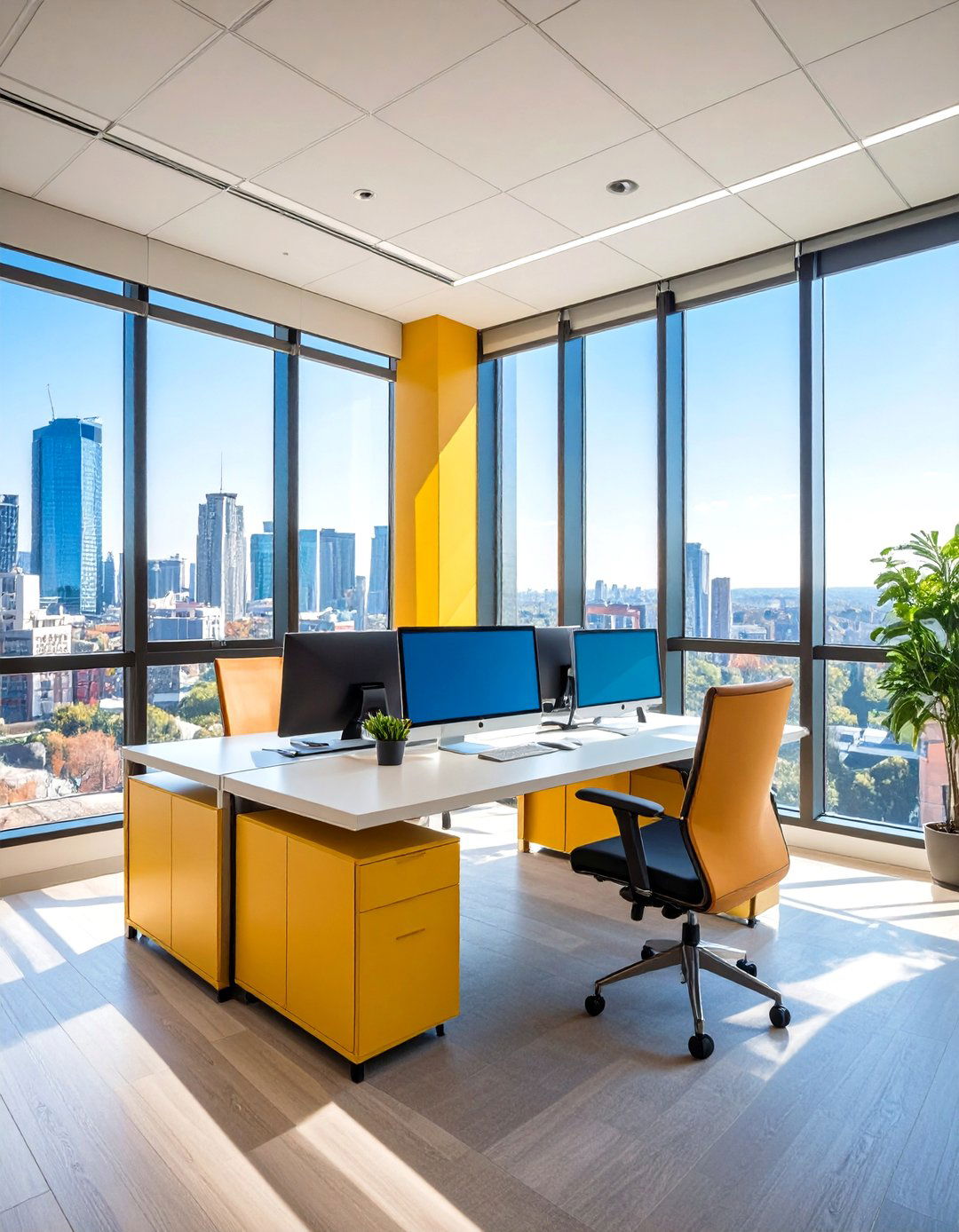 Window Desk with Natural Light Optimization - 24 Desk in Front of Window Ideas